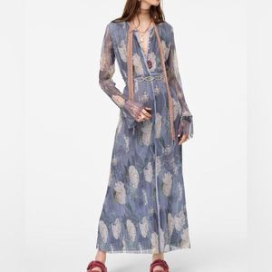 Zara limited edition floral maxi dress